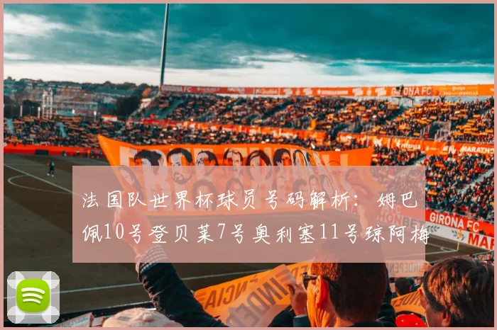 法国队世界杯球员号码解析：姆巴佩10号登贝莱7号奥利塞11号琼阿梅尼8号